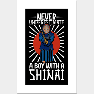 Never underestimate a boy with shinai - Kendo Posters and Art